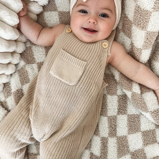 Front Pocket Cable Knitted Jumpsuit - RYAN AND REMI