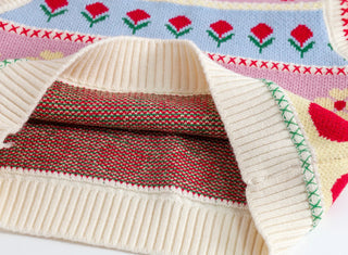 Blossom Striped Pattern Vest - RYAN AND REMI