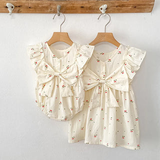 Sister Cherry Print Outfit - RYAN AND REMI