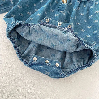Printed Denim Sister Outfit - RYAN AND REMI