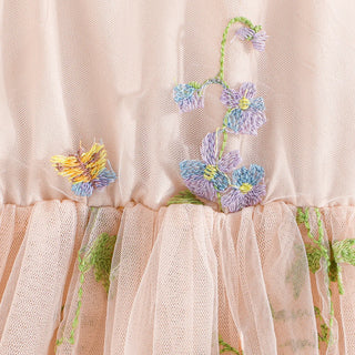 Fluffy Mesh Flower Dress - RYAN AND REMI