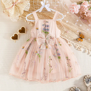 Fluffy Mesh Flower Dress - RYAN AND REMI