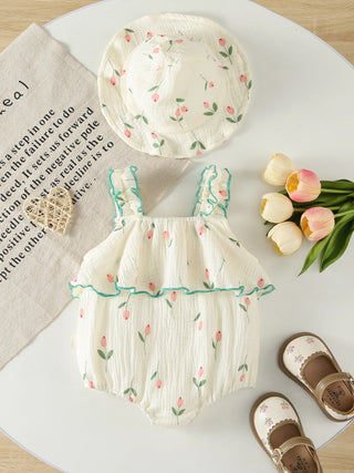 Tulip Cotton Romper Set - RYAN AND REMI