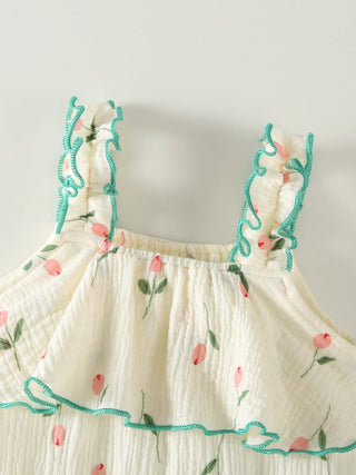Tulip Cotton Romper Set - RYAN AND REMI