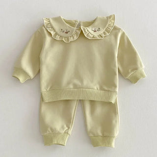 Embroidered Collar Jogger Det - RYAN AND REMI