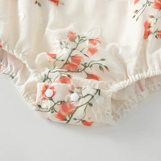 Mandarin Fly Sleeve Romper Set - RYAN AND REMI