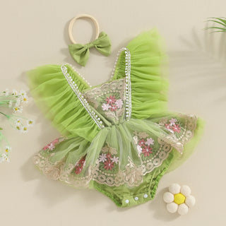 Newborn Fly Sleeve Romper - RYAN AND REMI