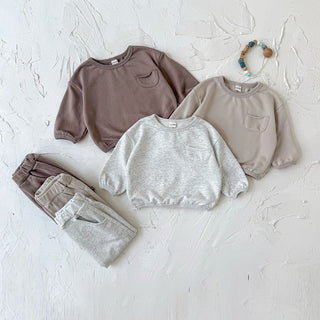 Pocketed Solid Jogger Set - RYAN AND REMI