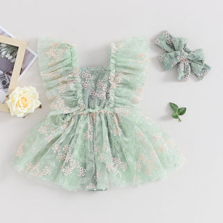 Newborn Floral Romper Set - RYAN AND REMI