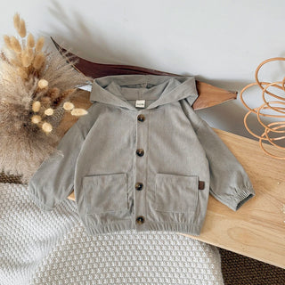 Hooded Button Jacket - RYAN AND REMI