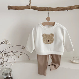 Bear Patch Long Sleeve Set - RYAN AND REMI