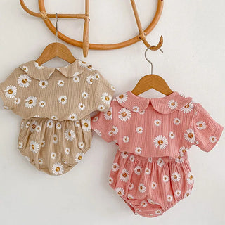 Floral Printed Muslin Shorts Set - RYAN AND REMI