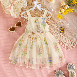 Fluffy Mesh Flower Dress - RYAN AND REMI