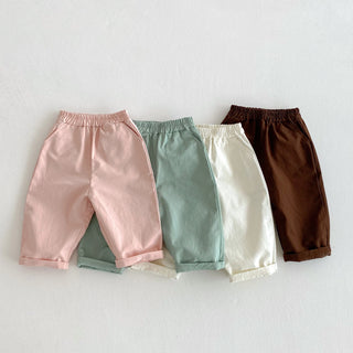 Elastic Waist Casual Pants - RYAN AND REMI
