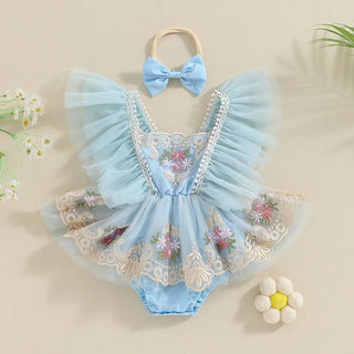 Newborn Fly Sleeve Romper - RYAN AND REMI