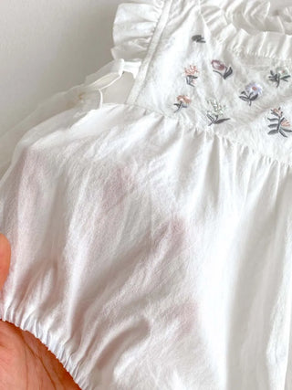 Floral Side Bow Romper - RYAN AND REMI