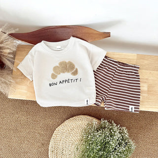 Boys Waffle T-shirts Shorts Set - RYAN AND REMI