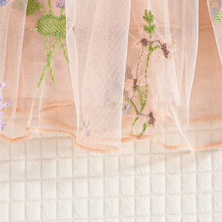 Fluffy Mesh Flower Dress - RYAN AND REMI