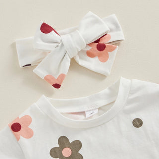 Flower Print Romper Set - RYAN AND REMI