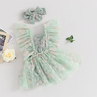 Newborn Floral Romper Set - RYAN AND REMI
