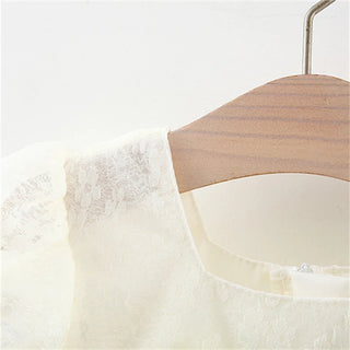 Tulip Solid Lace Dress - RYAN AND REMI