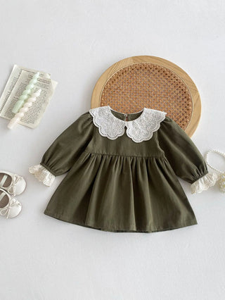 Euro Style Lace Collar Dress - RYAN AND REMI