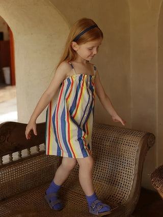 Sling Striped Overalls Jumpsuit - RYAN AND REMI