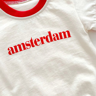 Short Sleeve Letter Outfit - RYAN AND REMI