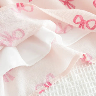 Ribbon Print Casual Dress - RYAN AND REMI