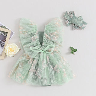 Newborn Floral Romper Set - RYAN AND REMI
