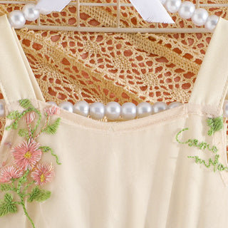 Fluffy Mesh Flower Dress - RYAN AND REMI