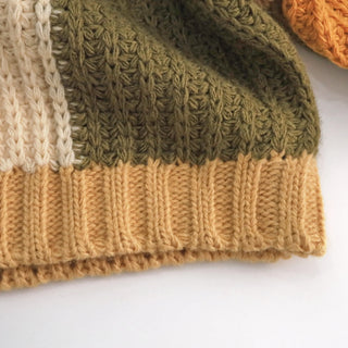 Checkered Knit Sweater - RYAN AND REMI