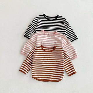 Casual Striped Fall T-shirt - RYAN AND REMI