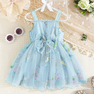 Fluffy Mesh Flower Dress - RYAN AND REMI