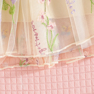 Fluffy Mesh Flower Dress - RYAN AND REMI