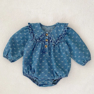 Printed Denim Sister Outfit - RYAN AND REMI