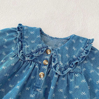 Printed Denim Sister Outfit - RYAN AND REMI