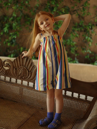 Sling Striped Overalls Jumpsuit - RYAN AND REMI