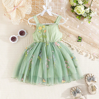 Fluffy Mesh Flower Dress - RYAN AND REMI