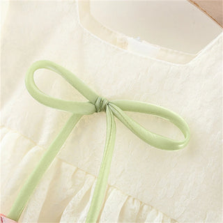 Tulip Solid Lace Dress - RYAN AND REMI