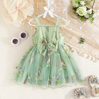 Fluffy Mesh Flower Dress - RYAN AND REMI