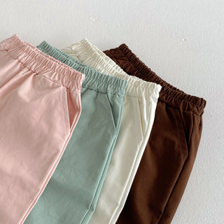 Elastic Waist Casual Pants - RYAN AND REMI