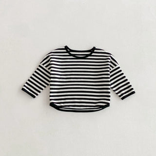 Casual Striped Fall T-shirt - RYAN AND REMI