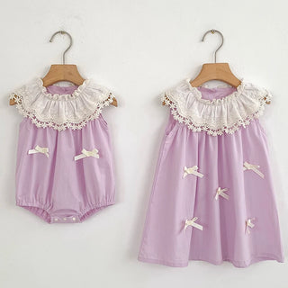 Sisters Lace Petal Collar Outfit - RYAN AND REMI