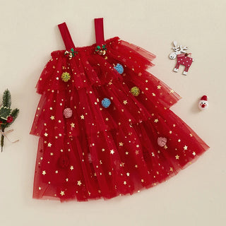 Christmas Layered Tulle Dress - RYAN AND REMI