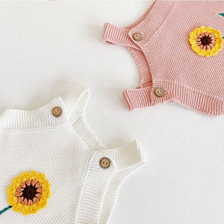 Sunflower Knitted Bodysuit - RYAN AND REMI