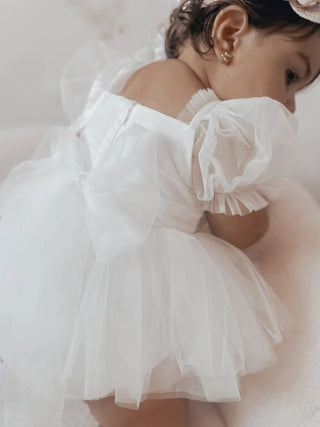 Puff Sleeve Tulle Dress - RYAN AND REMI