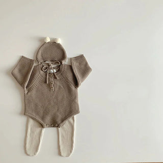 Long Sleeve Knitted Bodysuit Set - RYAN AND REMI
