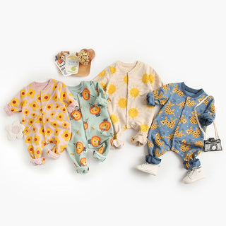 Cartoon Baby Girls Rompers - RYAN AND REMI