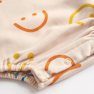 Mini Smile Cotton Bodysuit With Headband - RYAN AND REMI